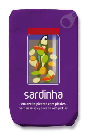 Sardinha picante com pickles